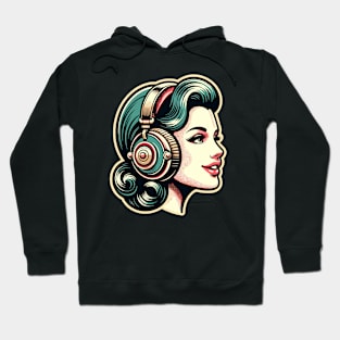 Woman Listen to Music Hoodie